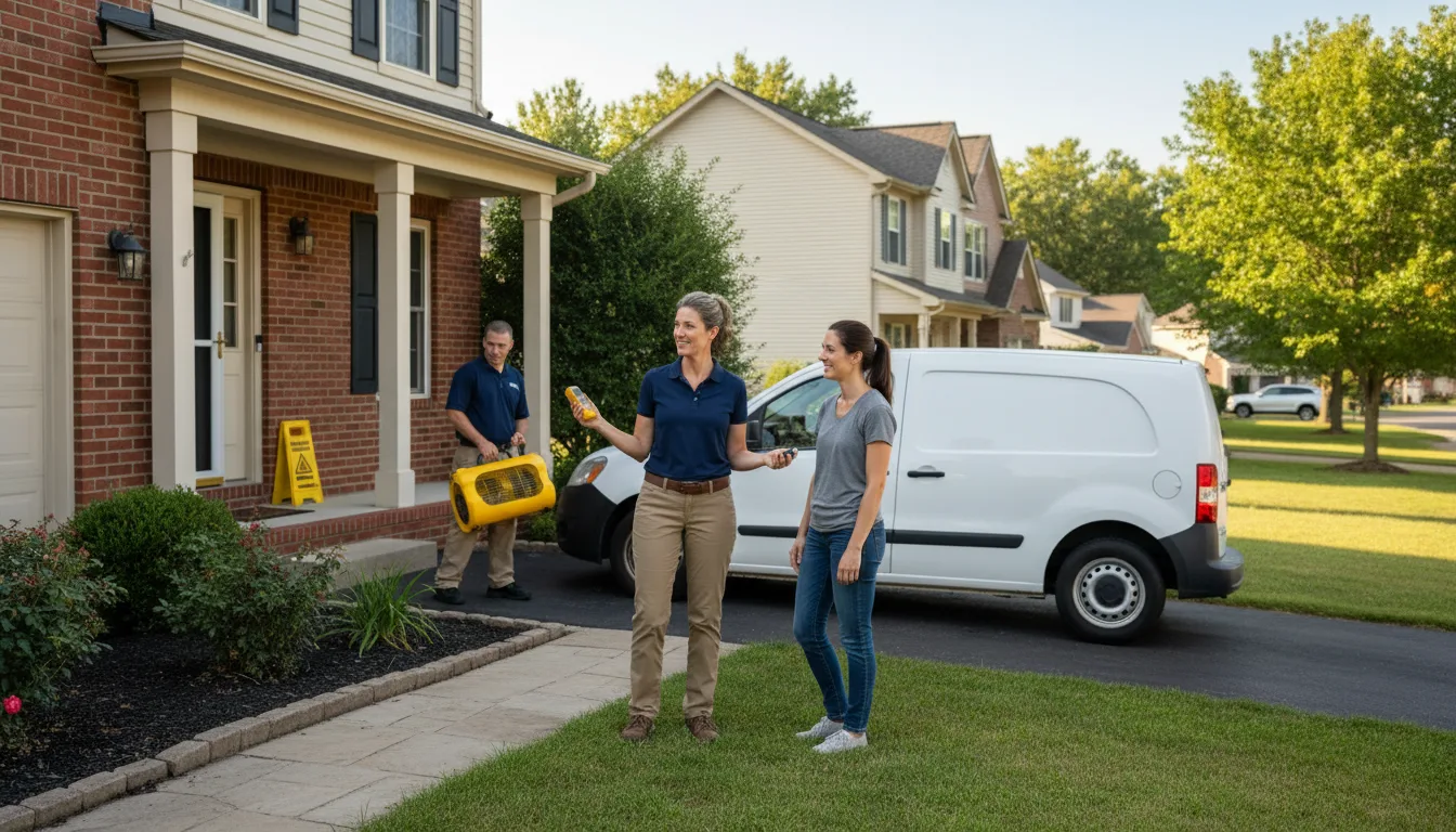 Water restoration image for Dehumidification And Cleanup Services in Lakemore, OH